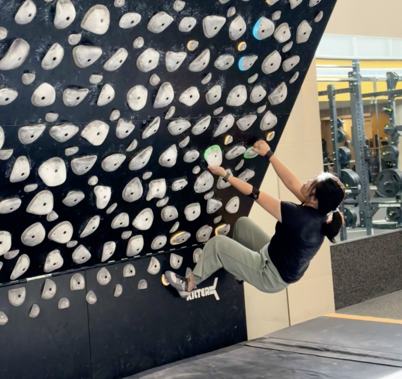 Indoor rock climbing